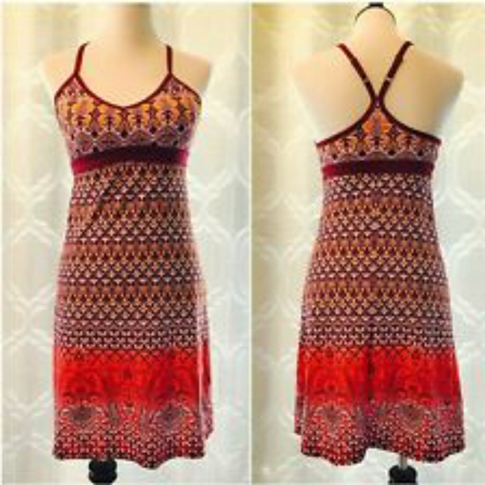 NWOT ATHLETA (CRANBERRY) SHOREBREAK SWIM DRESS - Picture 5 of 8